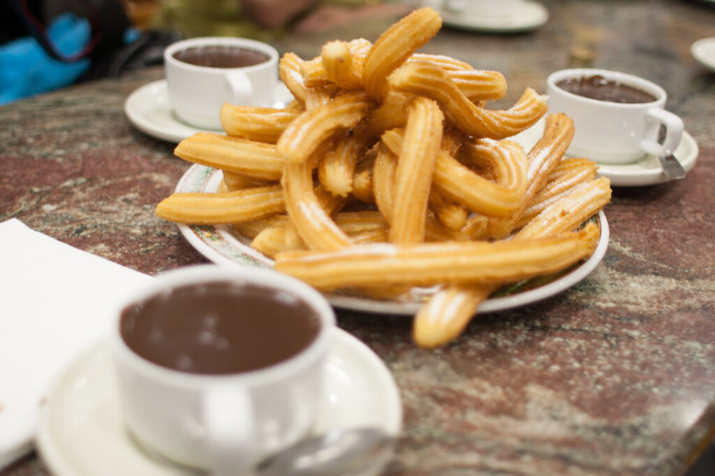 Churros Con Chocolate En San Sebastián