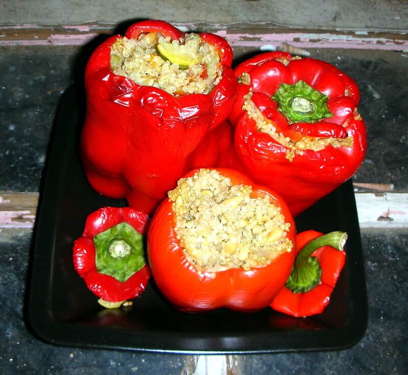6. Quinoa Stuffed Bell Peppers