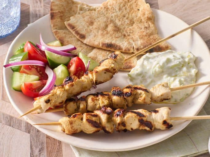 1. Grilled Greek Chicken Souvlaki