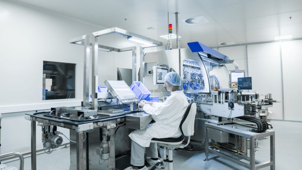 Mikron Semi Automatic Assembly Line In Production Scaled