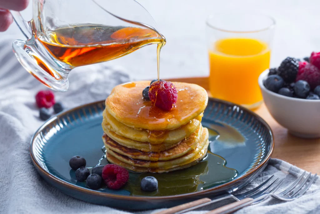 Pancakes With Maple Syrup 1200x800