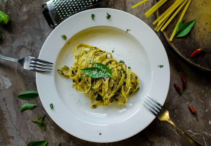 28. Zucchini Noodles with Pesto