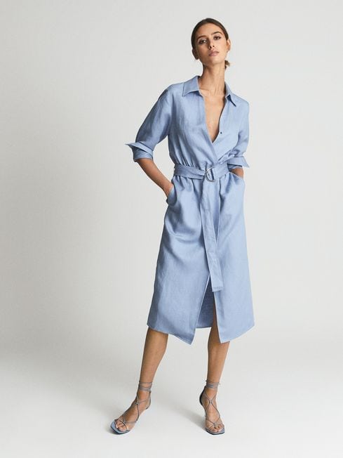 2. Belted Shirt Dress