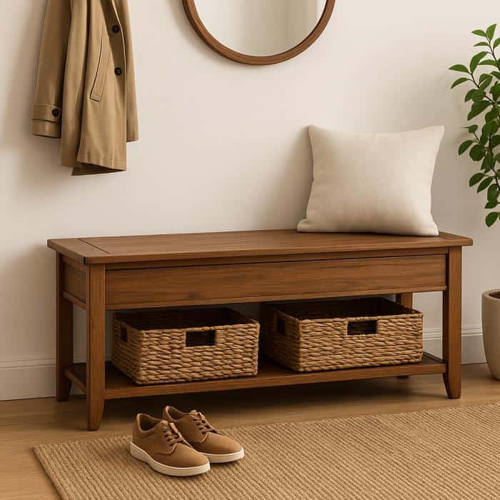 7. Entryway Bench