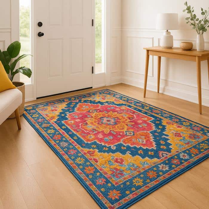 8. Vibrant Rug