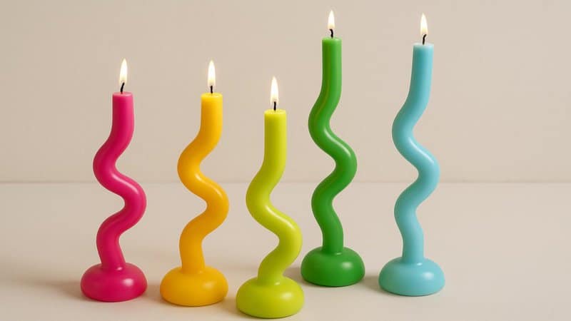 24. Squiggle Candles