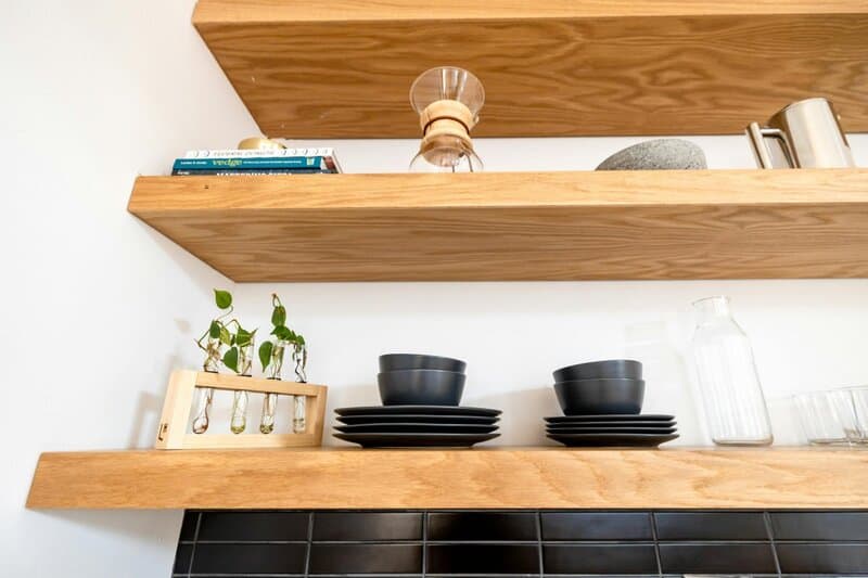 1. Open Shelving