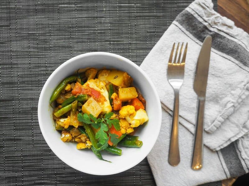 4. Chickpea and Spinach Curry