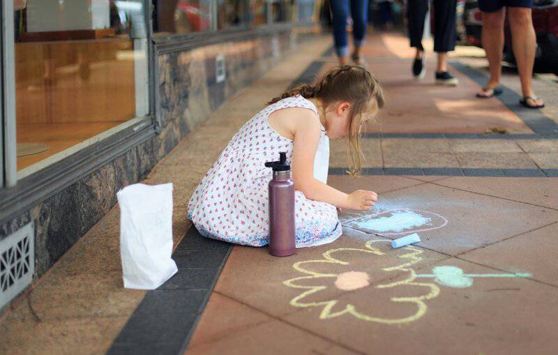 24. Drawing with Sidewalk Chalk