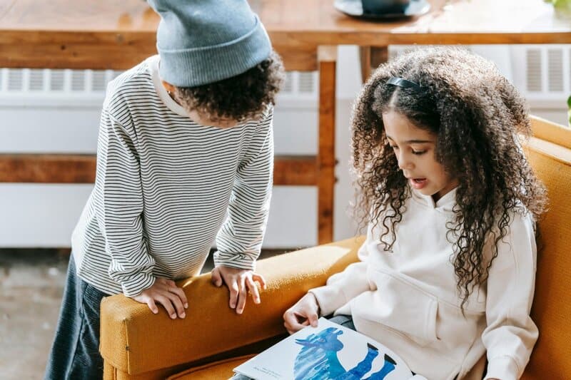 27. They read books about emotions together