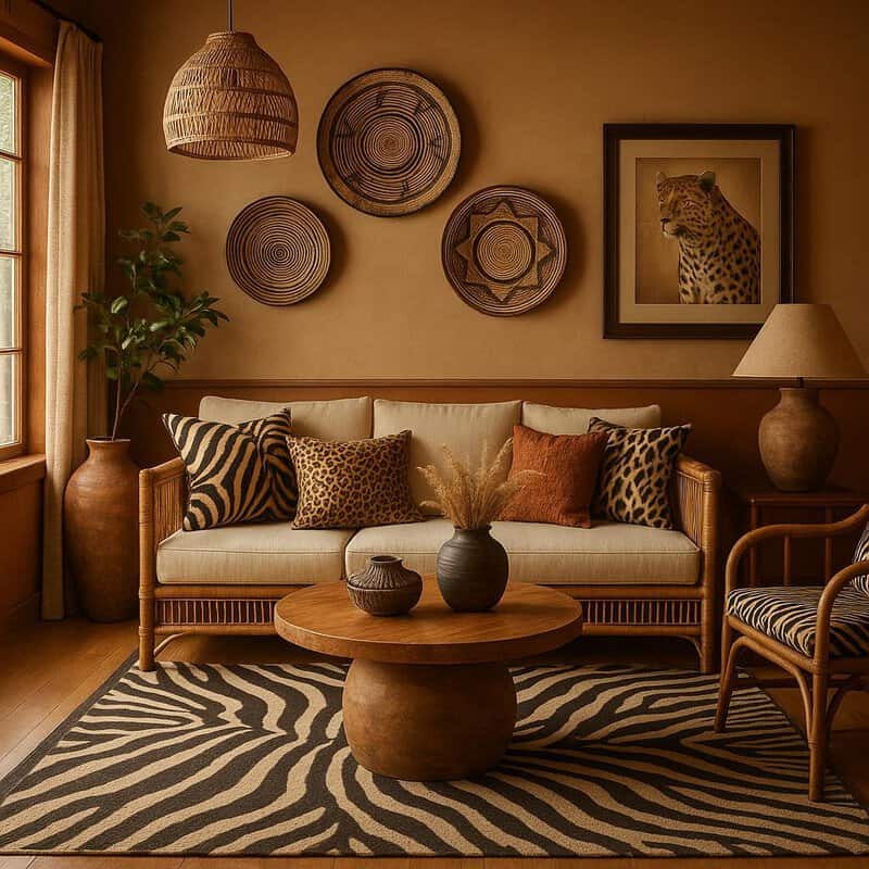10. African Safari: Earthy Textures and Animal Prints
