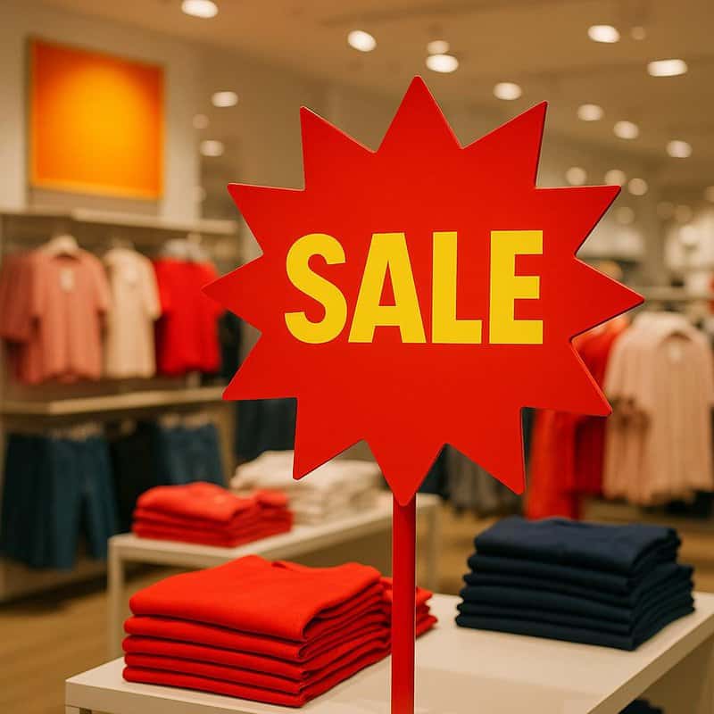 6. Flashy Signage and Visual Tricks