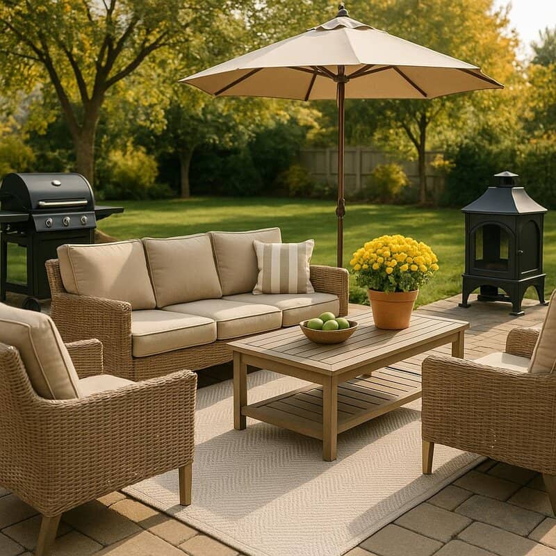 10. October: Outdoor Furniture and Lawn Equipment